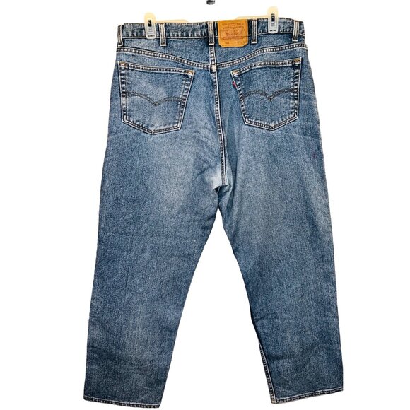Levis Strauss & Co. Mens W42 L30 100% Cotton Blue Denim Jeans - Picture 2 of 4